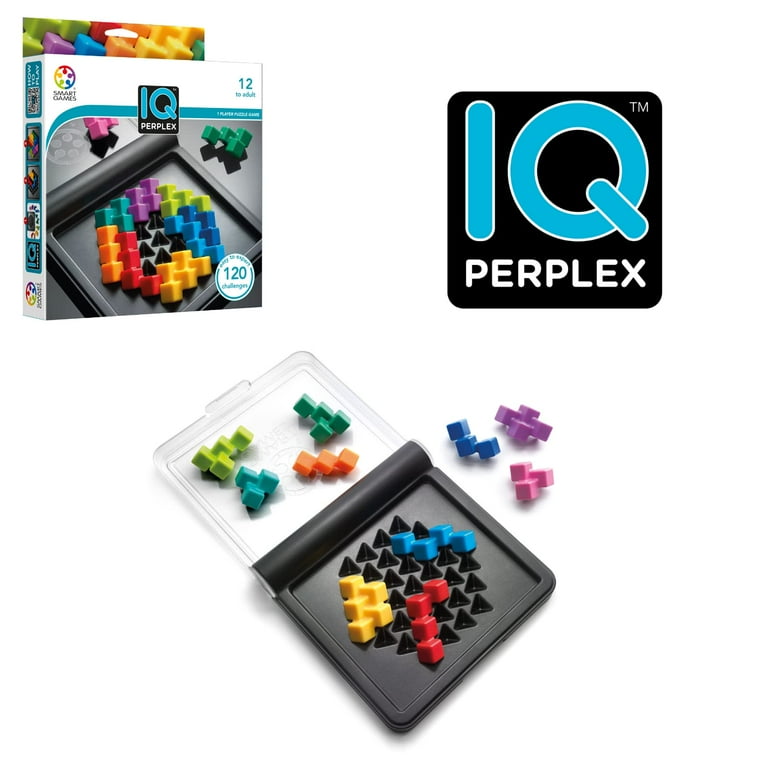 SmartGames IQ Perplex Travel Puzzle Game with 120 Challenges for Ages 12 -  Adult