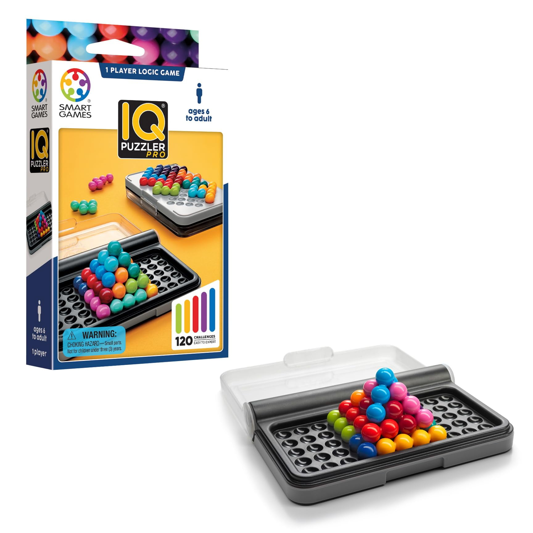 SmartGames IQ Puzzler Pro, a Travel Game for Kids and Adults, a
