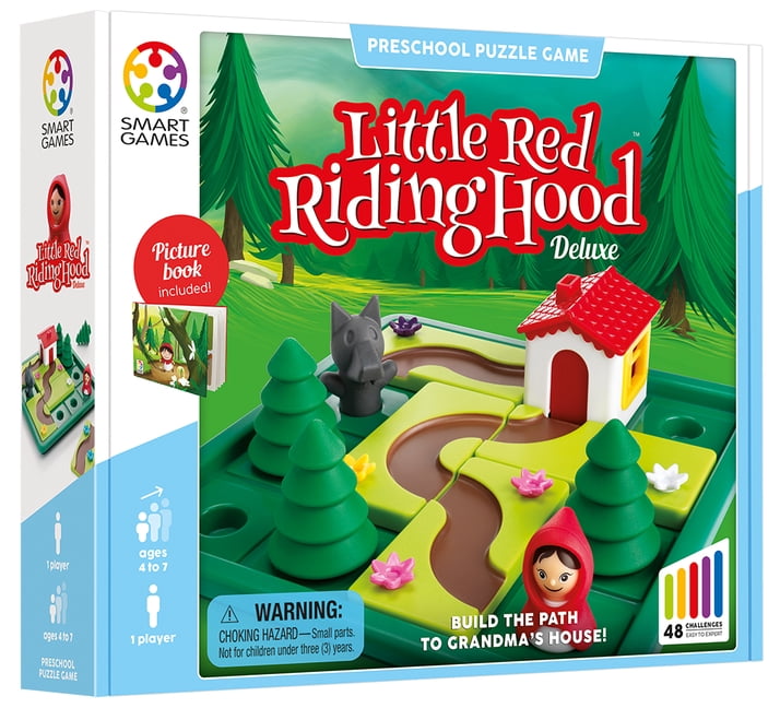 SmartGames Little Red Riding Hood Deluxe Skill-Building Board Game with Picture Book for Ages 4+