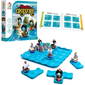 SmartGames Pirates Crossfire Board Game with 80 Challenges and 4 Playing Modes