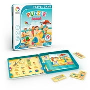 SmartGames Puzzle Beach Unisex Magnetic Travel Board Games, Tin, 6 Count
