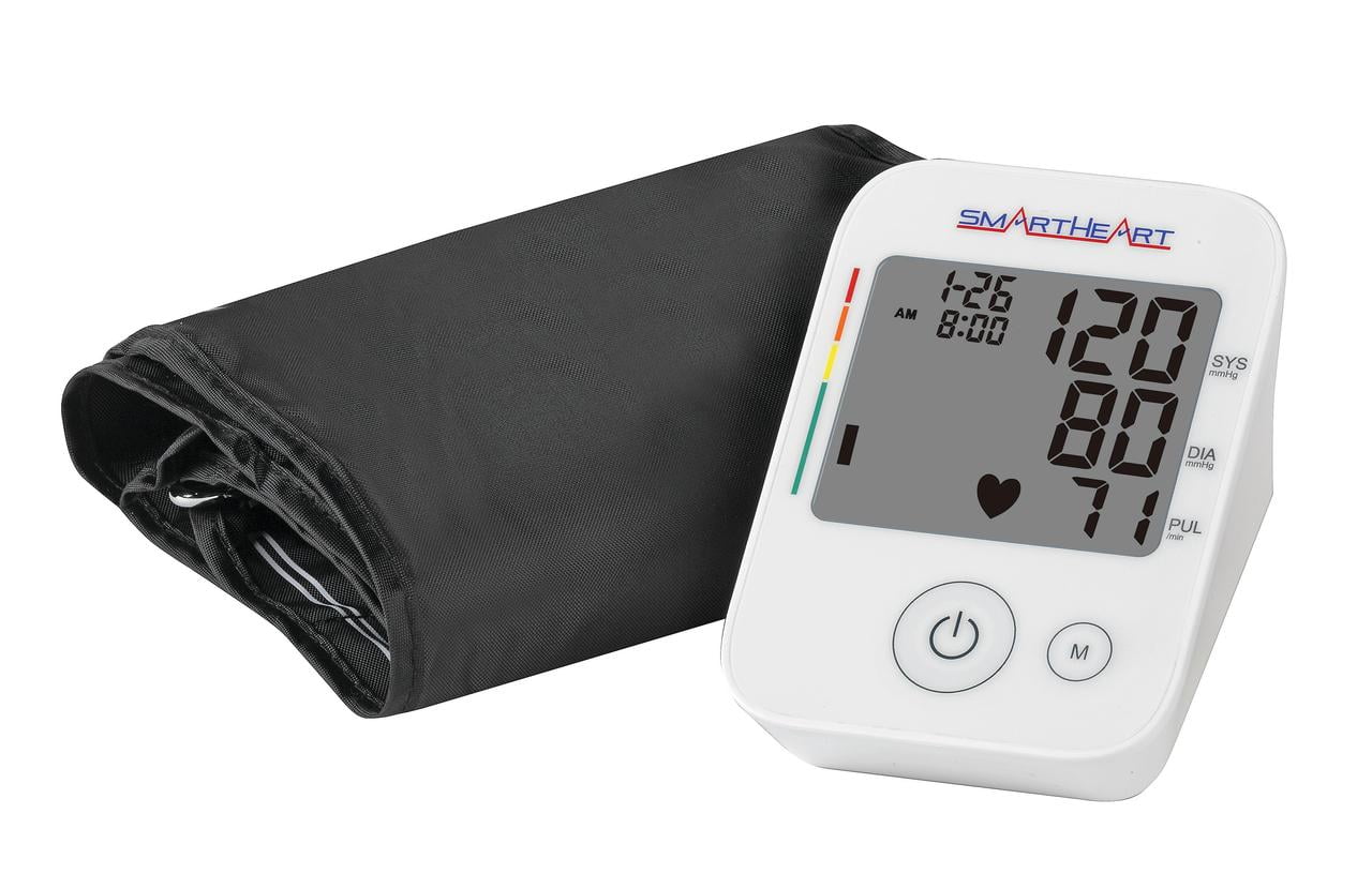 SmartHeart Automatic Arm Digital Blood Pressure Monitor w/ Wide-Range Cuff