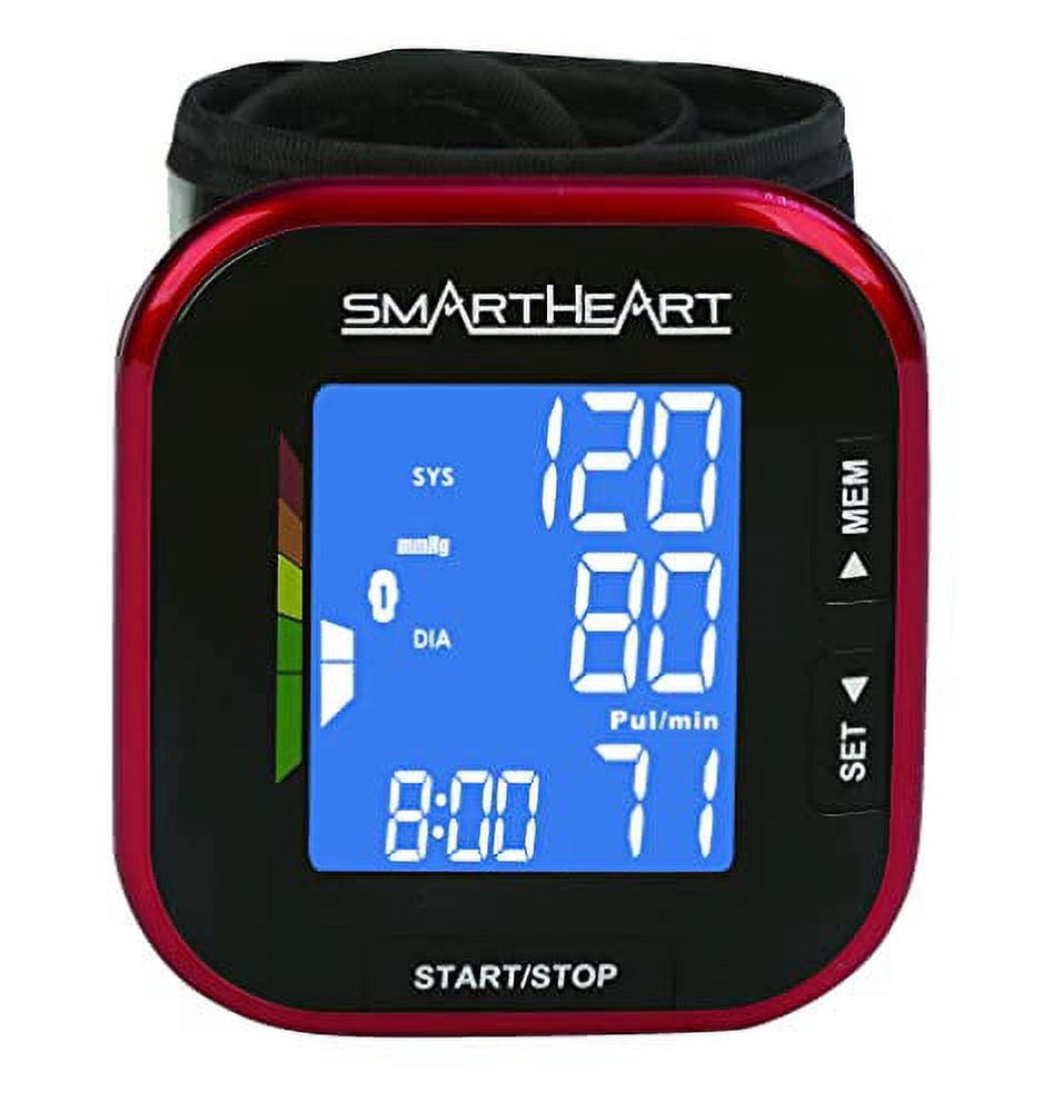 SmartHeart Blood Pressure Monitor Adult Wrist Cuff Advanced