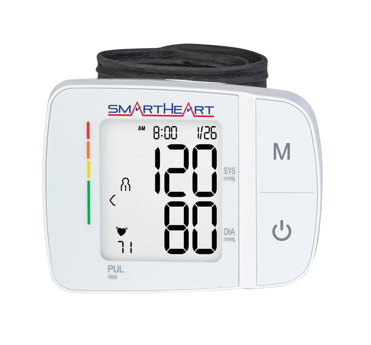 SmartHeart Blood Pressure Monitor Adult Wrist Cuff Talking English