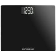 SmartHeart Wide Platform Digital Weight Scale | 551 lbs / 250 kg Capacity | Tempered Glass Auto-On | Quick, Accurate Body Weight Measurements | Measurement Modes: LBS, KG or ST