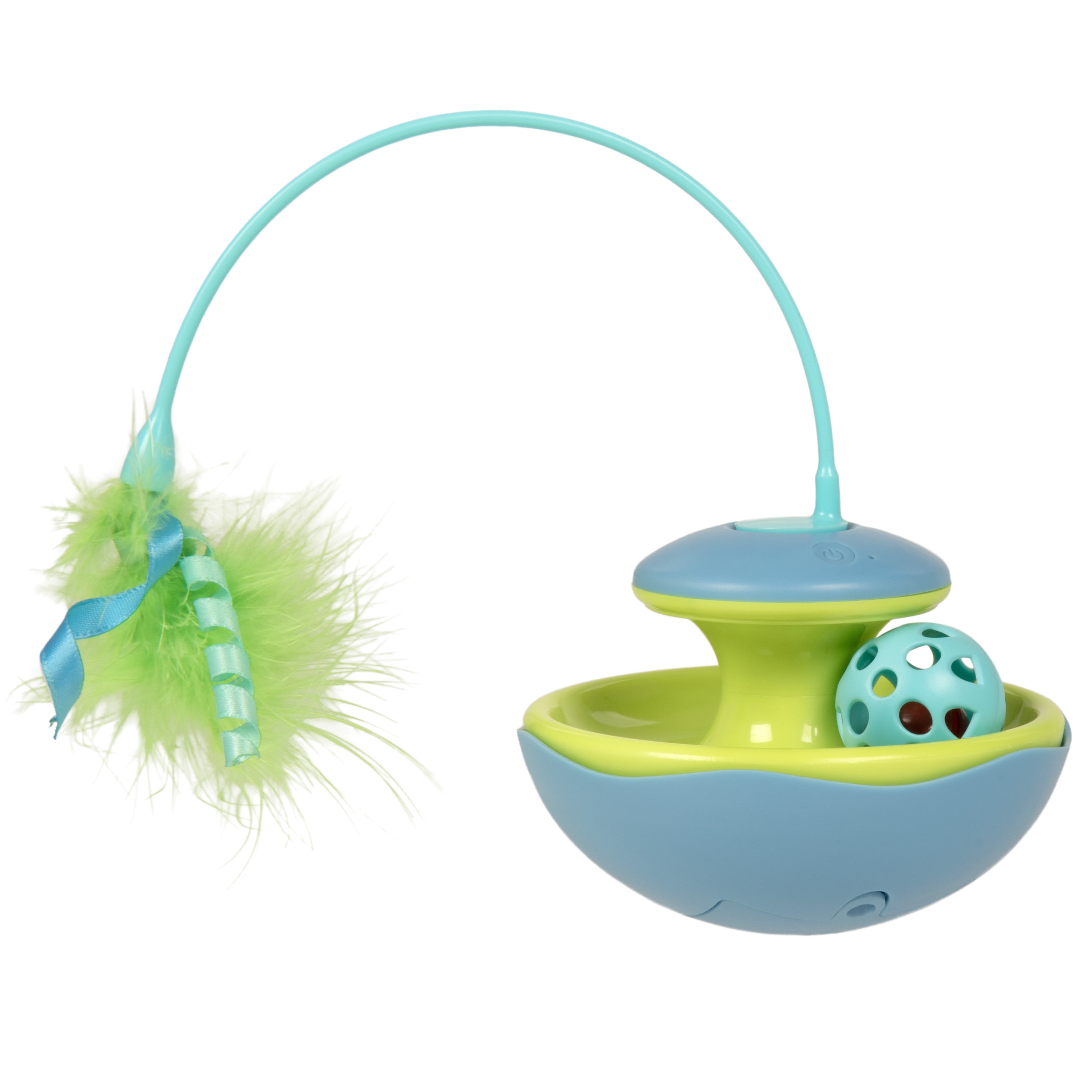SmartyKat Track Tizzy Motion Cat Toy Electronic Interactive Pet Toy, Blue