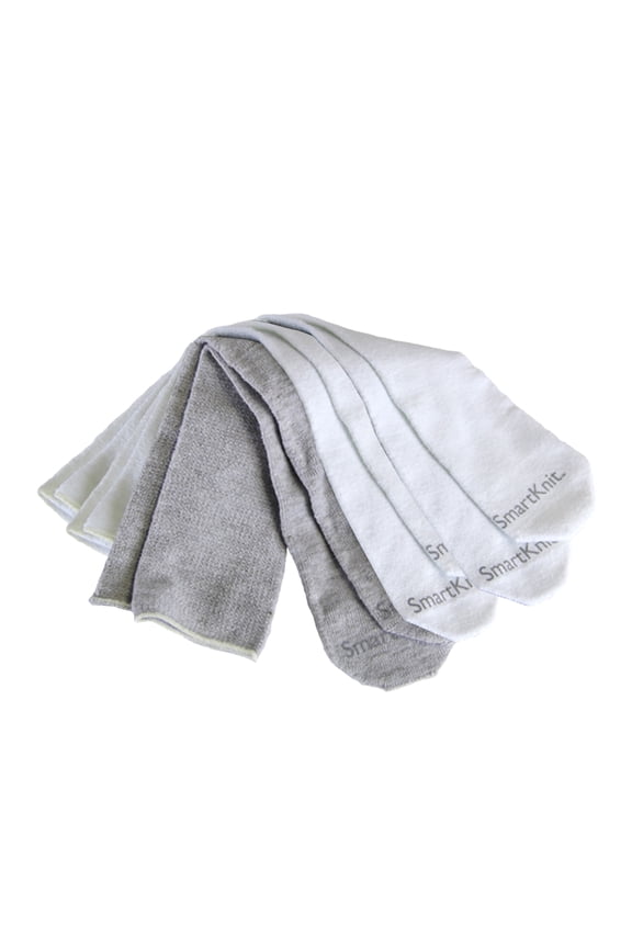 Kids Seamless AFO Interface Socks - 3 Pack (White/Grey, Child X-Long)