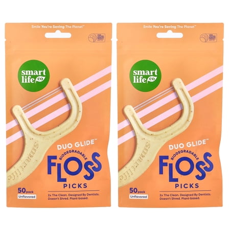 SmartLifeCo Duopik™ Floss Picks, Unflavored, 100 Pack
