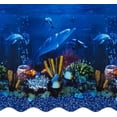 thumbnail image 1 of SmartLine 10' x 15' Oval Antilles Dolphin Overlap Above Ground Swimming Pool Liner, 48"/52" Height, 25 Gauge, 1 of 6