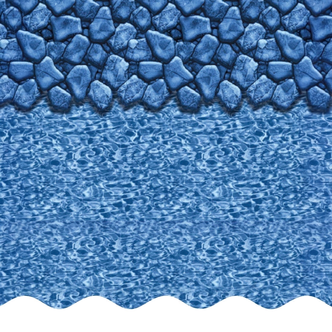 Pool Liner Sample Rack SmartLine 12' x 18' Oval Boulder Swirl Overlap Swimming Pool Liner 48 ...