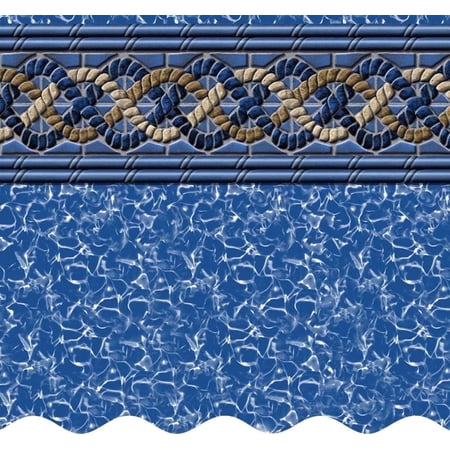 SmartLine 12' x 20' Rectangular Mystri Gold Beaded Liner for Use with Kayak Pools - 4' Flat Bottom, 25 Gauge