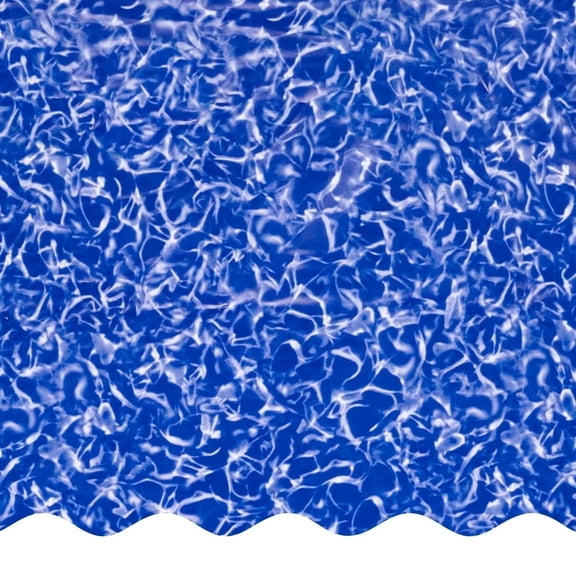 SmartLine 12' x 24' Oval Crystal Overlap Above Ground Swimming Pool Liner, 54" Height, 25 Gauge