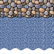 SmartLine 15 x 24 Oval Seaside Lagoon Overlap Above Ground Swimming Pool Liner, 48/52 Height, 20 Gauge