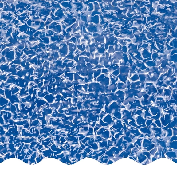SmartLine 15' x 24' Oval Sunlight Overlap Above Ground Swimming Pool Liner, 48"/52" Height, 20 Gauge
