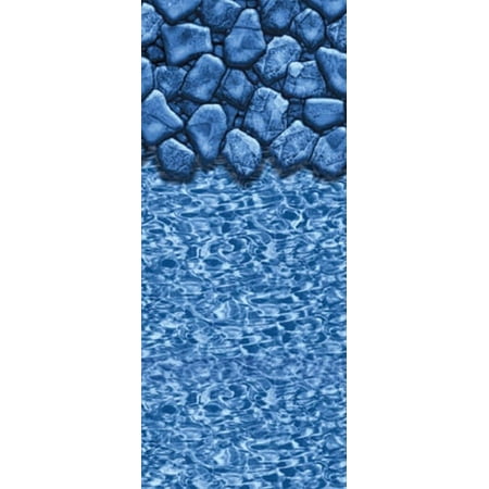 SmartLine 15'x 30' Oval Boulder Swirl Overlap Swimming Pool Liner