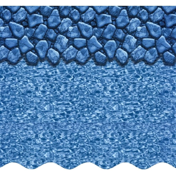 SmartLine 16' x 24' Rectangular Boulder Swirl Beaded Liner for Use with Fanta-Sea Pool 5 1/2' Deep End, 25 Gauge