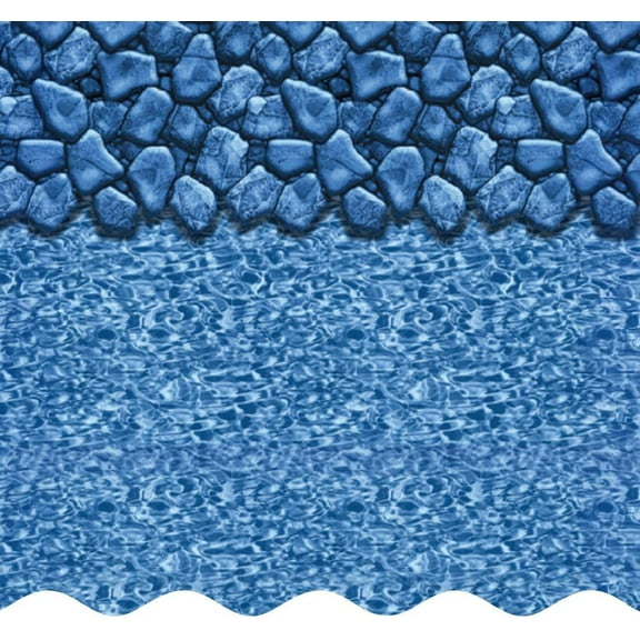 SmartLine 16' x 24' Rectangular Boulder Swirl Beaded Liner for use with Fanta-Sea Pool - 4' Flat Bottom, 25 Gauge