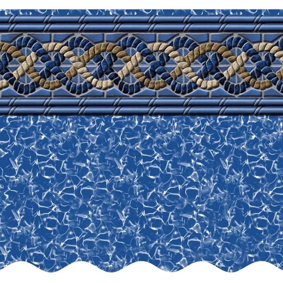 SmartLine 16' x 24' Rectangular Mystri Gold Beaded Liner for Use with Fanta-Sea Pool , 7 1/2' Deep End, 20 Gauge