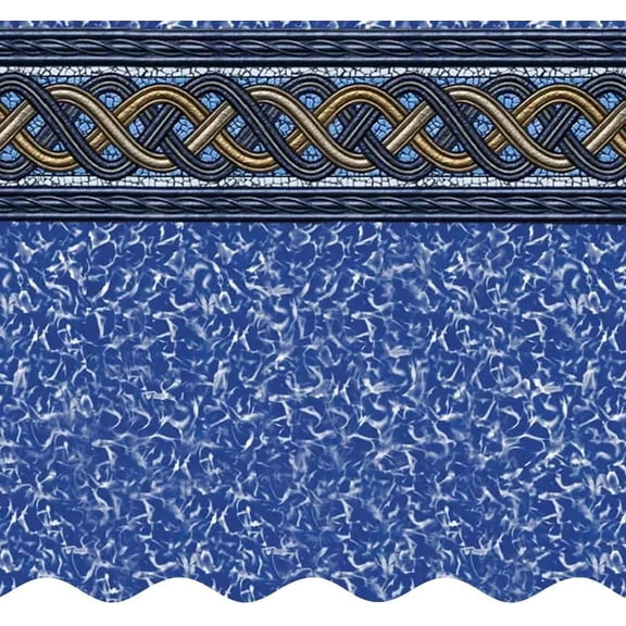 SmartLine 16' x 32' Oval Braided Shimmer Unibead Above Ground Swimming Pool Liner, 52" Height, 25 Gauge