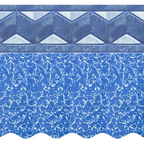 SmartLine 16' x 32' Oval Tuscan Unibead Above Ground Swimming Pool Liner, 52" Height, 25 Gauge