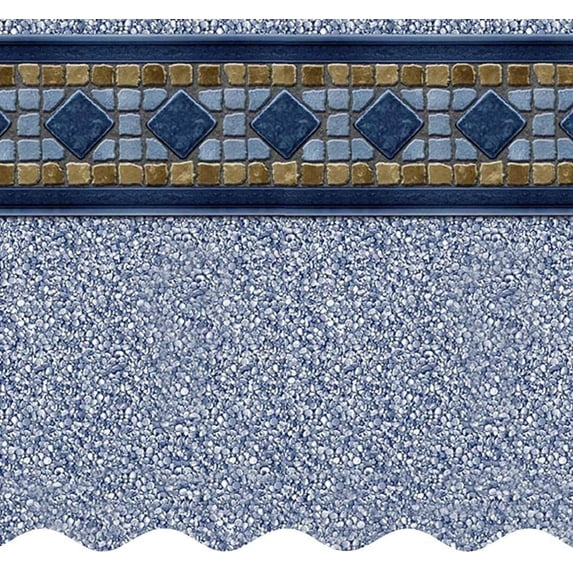 SmartLine 18' Round Laguna Unibead Above Ground Swimming Pool Liner, 48" Height, 25 Gauge