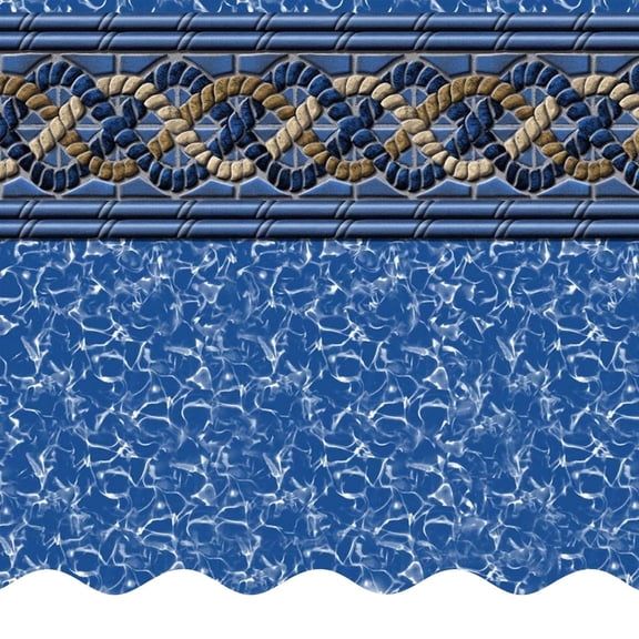 SmartLine 18' Round Mystri Gold Unibead Above Ground Swimming Pool Liner, 52" Height, 25 Gauge