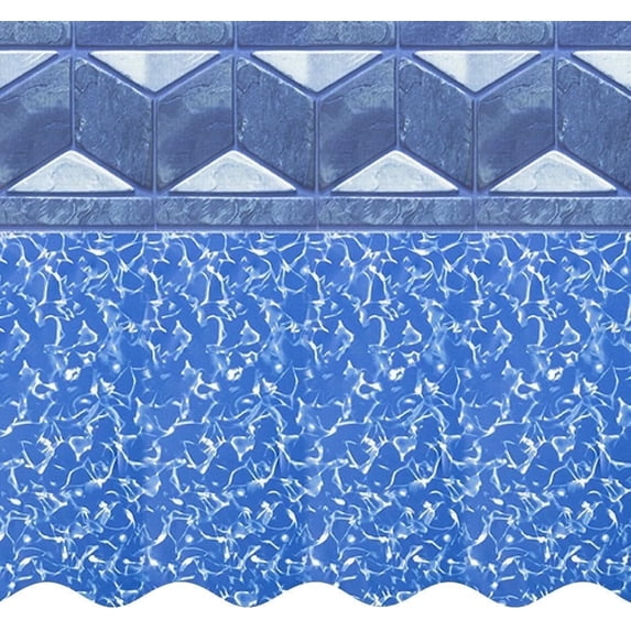 SmartLine 18' Round Tuscan Unibead Above Ground Swimming Pool Liner, 52" Height, 25 Gauge