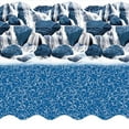 thumbnail image 1 of SmartLine 18' Round Waterfall Overlap Above Ground Swimming Pool Liner, 54" Height, 20 Gauge, 1 of 6
