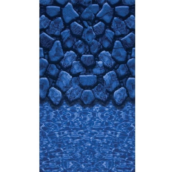 SmartLine 18' x 33' Oval Boulder Swirl Overlap Liner 48"/52" Height 25 Gauge