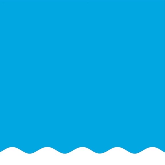 SmartLine 18' x 34' Oval Solid Blue Overlap Above Ground Swimming Pool Liner, 54" Height, 25 Gauge