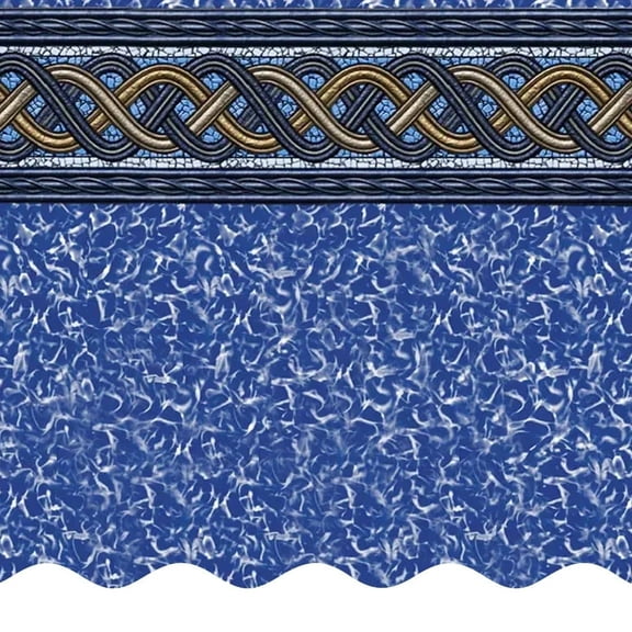 SmartLine 21' Round Braided Shimmer Unibead Above Ground Swimming Pool Liner, 48" Height , 25 Gauge