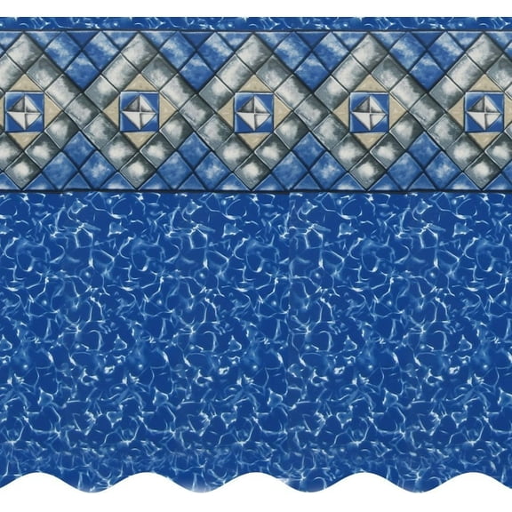 SmartLine 21' Round Manor Replacement Liner for Esther Williams/Johnny Weissmuller Pools, 48" H, 25 Gauge