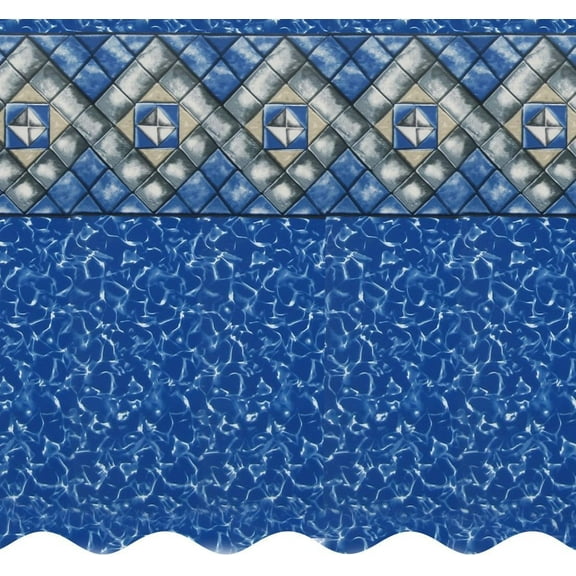 SmartLine 21' Round Manor Replacement Liner for Esther Williams/Johnny Weissmuller Pools, 48" H, 25 Gauge