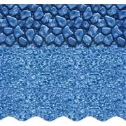 SmartLine 21 Round Boulder Swirl Overlap Above Ground Swimming Pool Liner, 54" Height, 25 Gauge