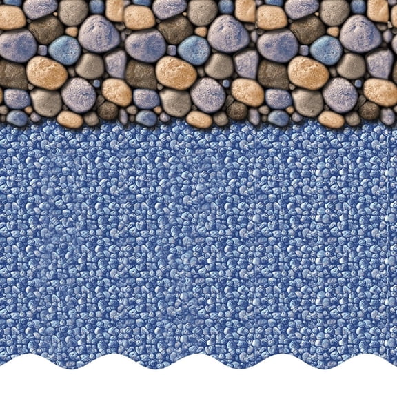 SmartLine 21' Round Seaside Lagoon Overlap Above Ground Swimming Pool Liner, 48"/52" Height, 20 Gauge