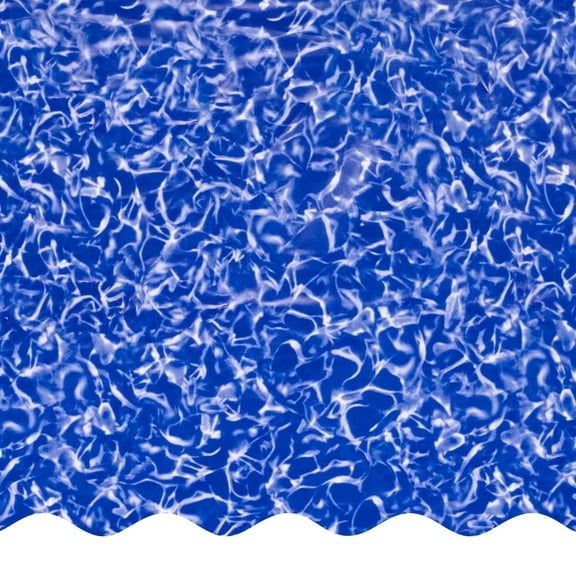 SmartLine 24' Round Crystal Overlap Expandable Swimming Pool Liner, 72" Height, 25 Gauge