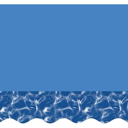 SmartLine 24' Round Swirl Bottom Overlap Expandable Swimming Pool Liner, 72" Height, 20 Gauge