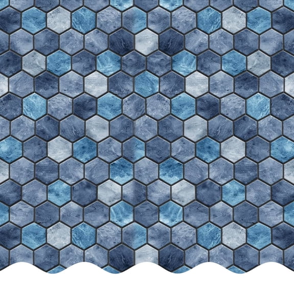 SmartLine 24' Round Travertine Hex Unibead Above Ground Swimming Pool Liner, 52" H, 25 Gauge