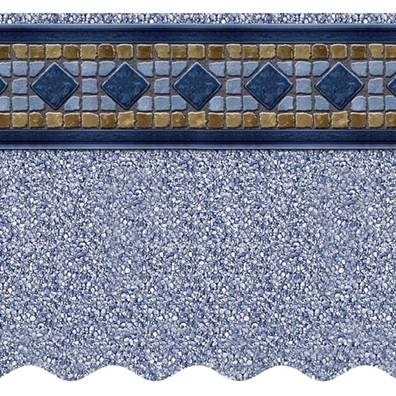 SmartLine 27' Round Laguna Unibead Above Ground Swimming Pool Liner, 52" Height, 25 Gauge