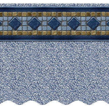 SmartLine 27' Round Laguna Unibead Above Ground Swimming Pool Liner, 52" Height, 25 Gauge