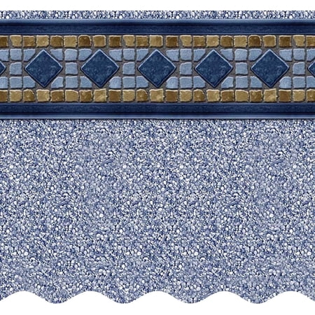 SmartLine 30' Round Laguna Unibead Above Ground Swimming Pool Liner, 48" Height, 25 Gauge