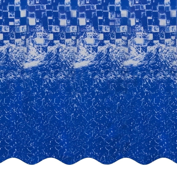 SmartLine 30' Round Tidal Surge Overlap Above Ground Swimming Pool Liner, 54" Height, 25 Gauge