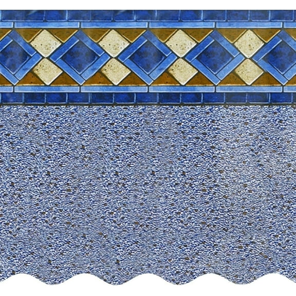 SmartLine 33' Round Mosaic Diamond Unibead Above Ground Swimming Pool Liner, 52" Height, 25 Gauge