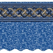 SmartLine 27' Round Mystri Gold Unibead Above Ground Swimming Pool Liner, 52" Height, 25 Gauge