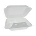 thumbnail image 1 of SmartLock Foam Hinged Containers Medium, 3-Compartment, 8 x 8.5 x 3, White, 150/Carton, 1 of 6
