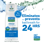 SmartMouth Clinical Activated Breath Rinse 16 oz, Mint, Adult (4 pack)
