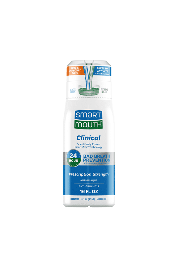 Clinical Activated Breath Rinse 16 fl oz, Mint, Adult