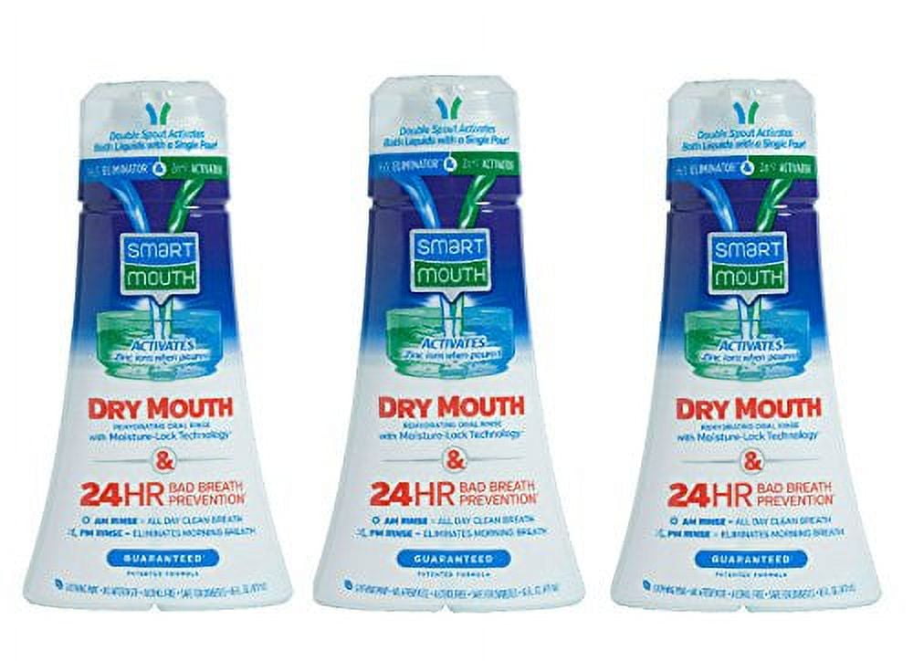 SmartMouth Dry Mouth Activated Rehydrating Mouthwash, 16 fl oz Bottle