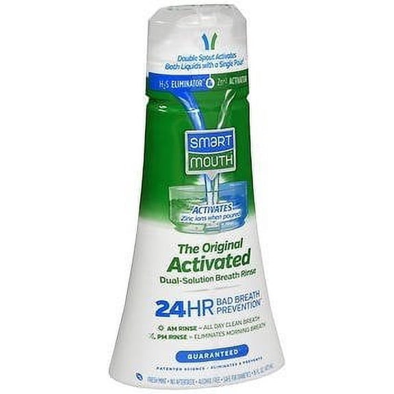SmartMouth Original Activated Mouthwash Clean Mint - 16 oz, Pack of 4