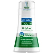 SmartMouth The Original Activated Dual-Solution Oral Breath Rinse Mouthwash, Fresh Mint, 10.82 fl oz, Adult (4 Pack)
